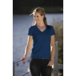 T-Shirt damski z krótkim rękawem, kolor granatowy WVS18044-L