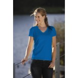 T-Shirt damski z krótkim rękawem, kolor royal blue WVS18084-XXL