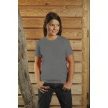 T-Shirt dziecięcy z krótkim rękawem, kolor ciemno szary YC16077-XL
